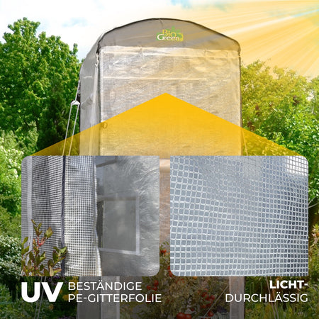 Bio Green Überwinterungszelt für Pflanzen Patioflora 120 mit UV-beständiger Folie