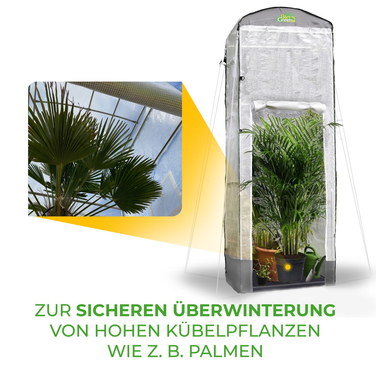 Bio Green Überwinterungszelt für Pflanzen Patioflora 120 zur sicheren Überwinterung von Pflanzen