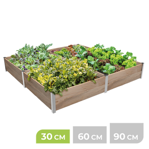 4m² Hochbeet ErnteMAXX in Quadratform erhältlich in 3 Höhen