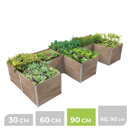 BioGreen Modulares Hochbeet-System ErnteMAXX E-Form 8 Quadratmeter 90 cm Höhe