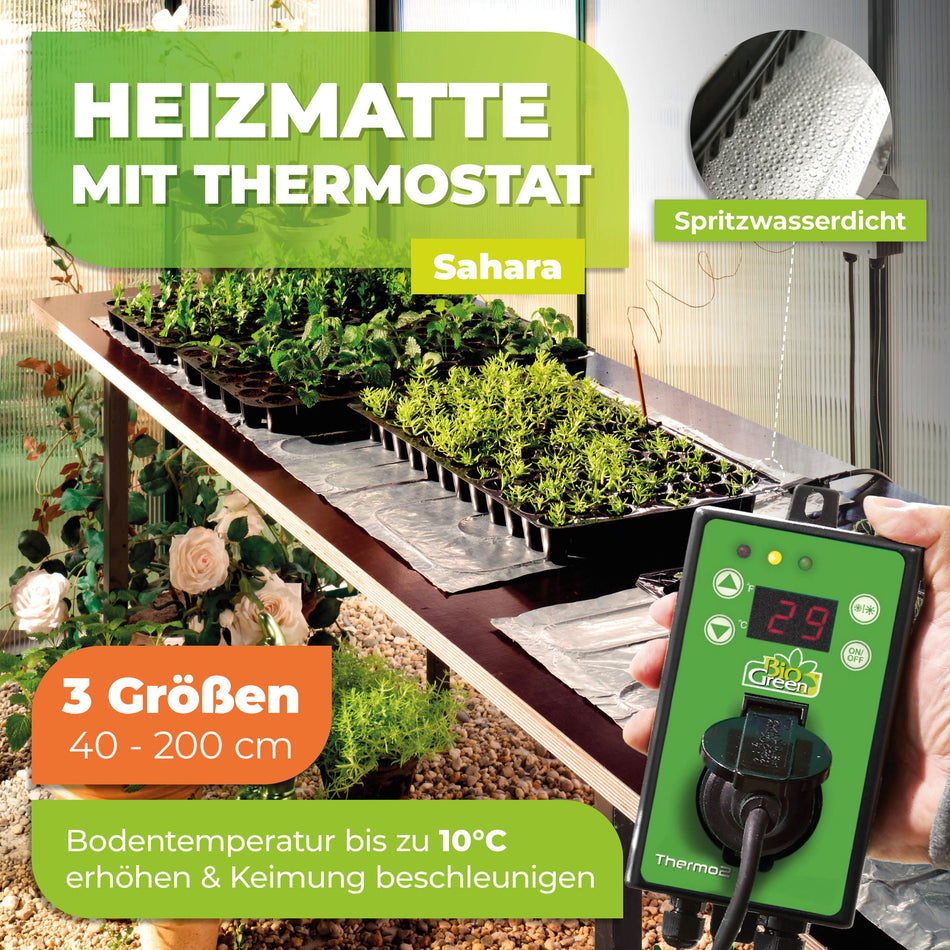 Heating mat "Sahara" with thermostat for plants in different sizes