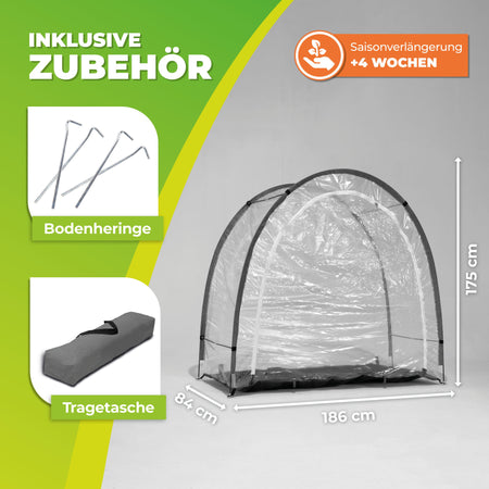 Das Überwinterungszelt Arctic 100 von Bio Green mit Tasche und Heringen