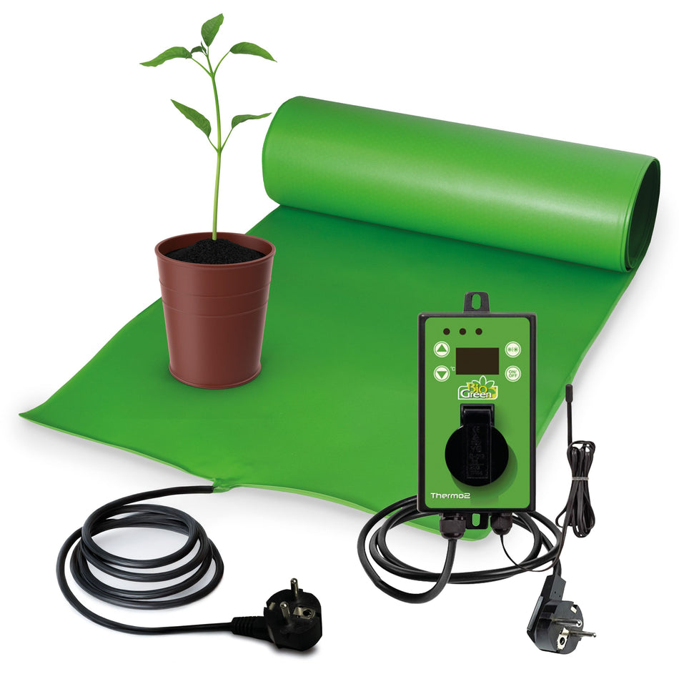 Heat plate including digital thermostat as a cultivation booster for plants
