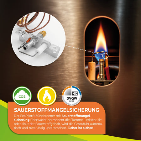 Gasgewächshausheizung "EcoPilot" und Frostwächter mit 4500 Watt - BioGreen GmbH