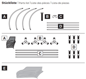 IceDome Ersatzstange A, C und D