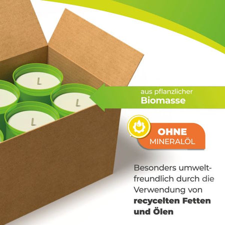 Ökologischer Kerzen - Frostwächter "FireFly" mit 6 Kerzen aus Biomasse - BioGreen GmbH