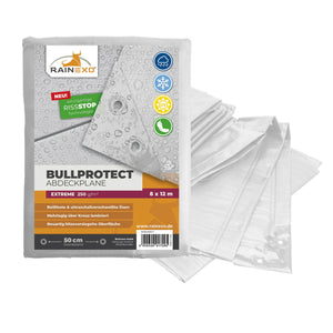 Transparente Abdeckplane 250g/m² 8x12m