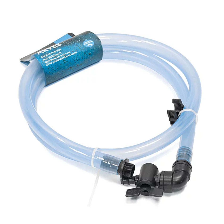 Entnahme-Set für Regentonnen mit Schlauch für Gießkannen