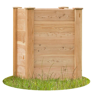 Hochbeet MULTIBOX aus Lärchenholz für Balkon L 78 x B 78 x H 89 cm