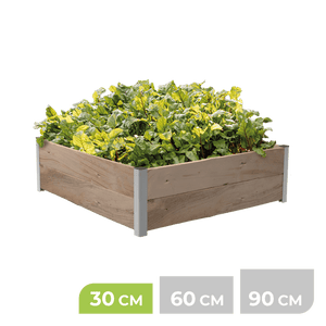 1m² Hochbeet ErnteMAXX in Quadratform erhältlich in 3 Höhen