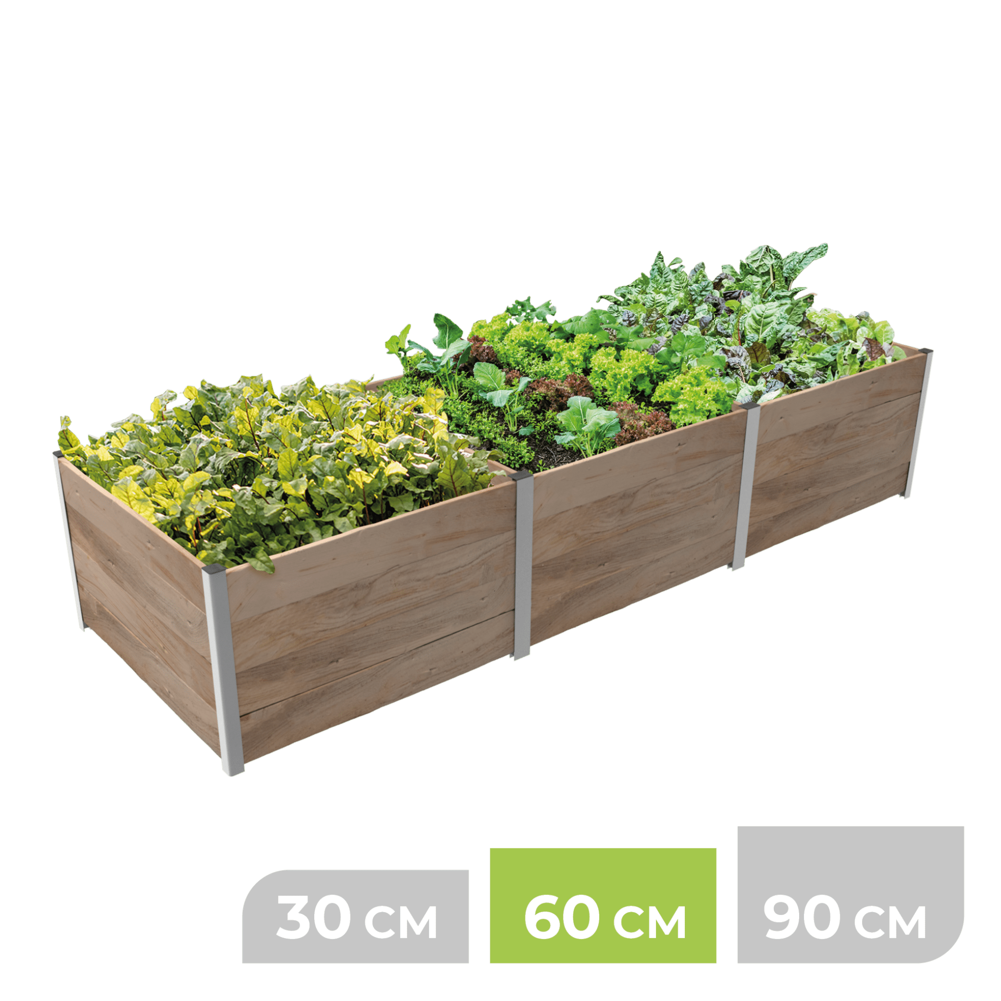 3m² Hochbeet ErnteMAXX in Rechteckform erhältlich in 3 Höhen - BioGreen GmbH