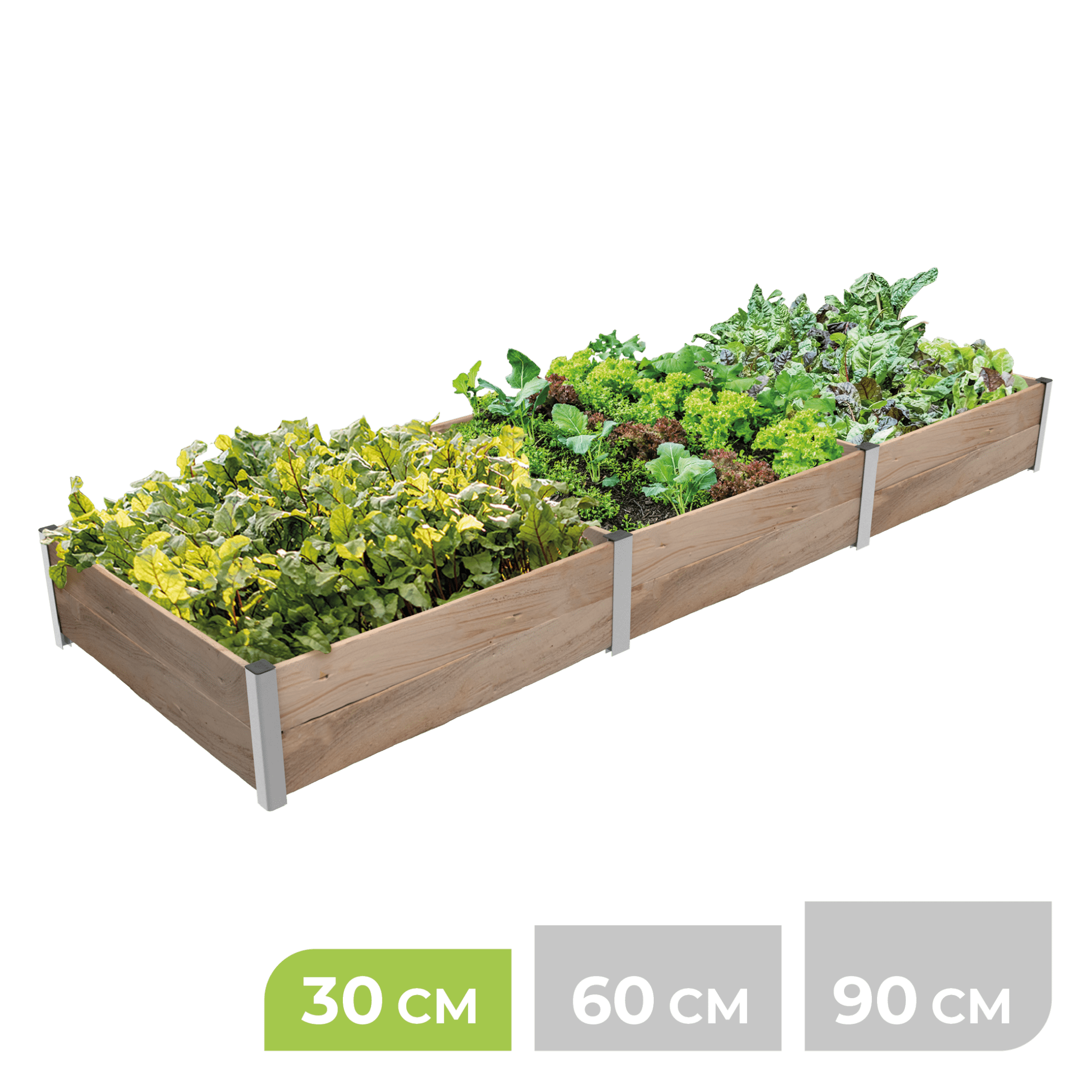 3m² Hochbeet ErnteMAXX in Rechteckform erhältlich in 3 Höhen - BioGreen GmbH