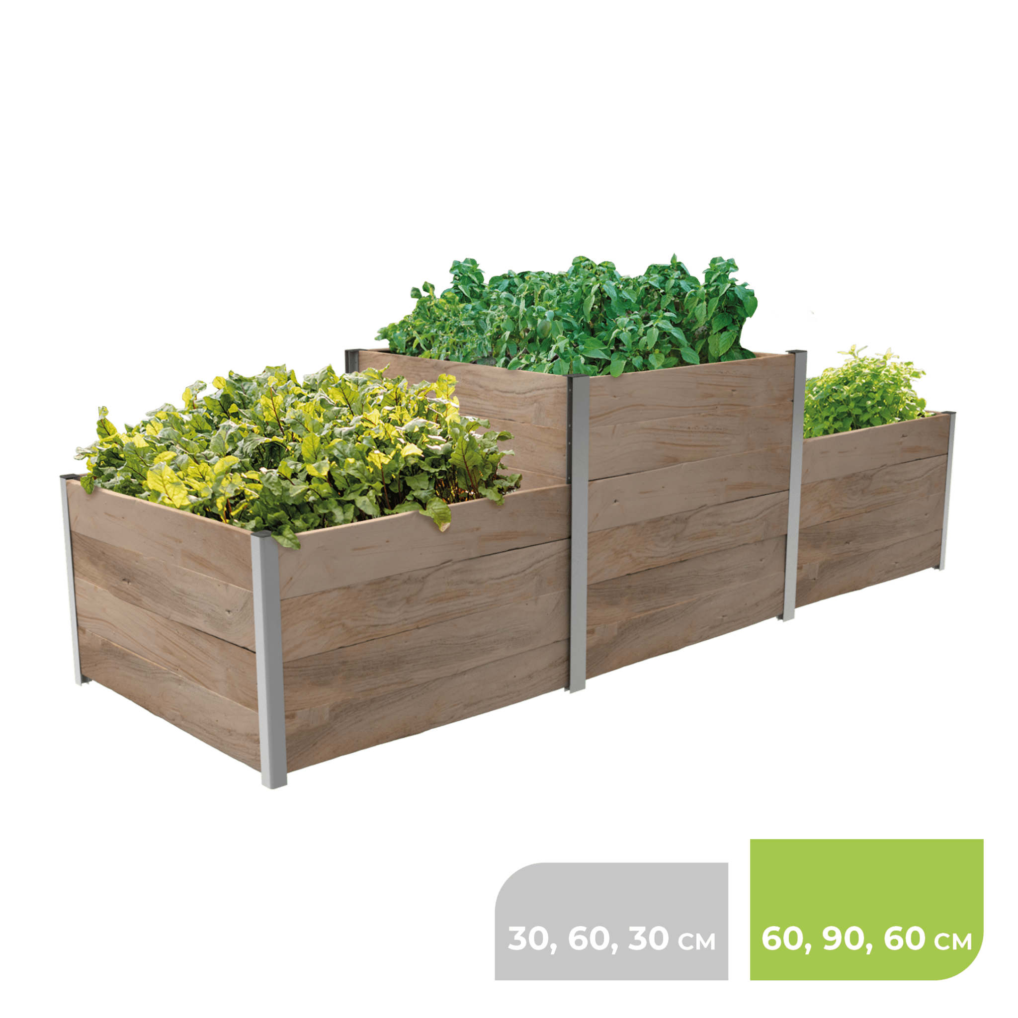 3m² Hochbeet ErnteMAXX in Siegerpodestform erhältlich in 2 Höhen - BioGreen GmbH