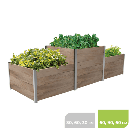 3m² Hochbeet ErnteMAXX in Siegerpodestform erhältlich in 2 Höhen - BioGreen GmbH