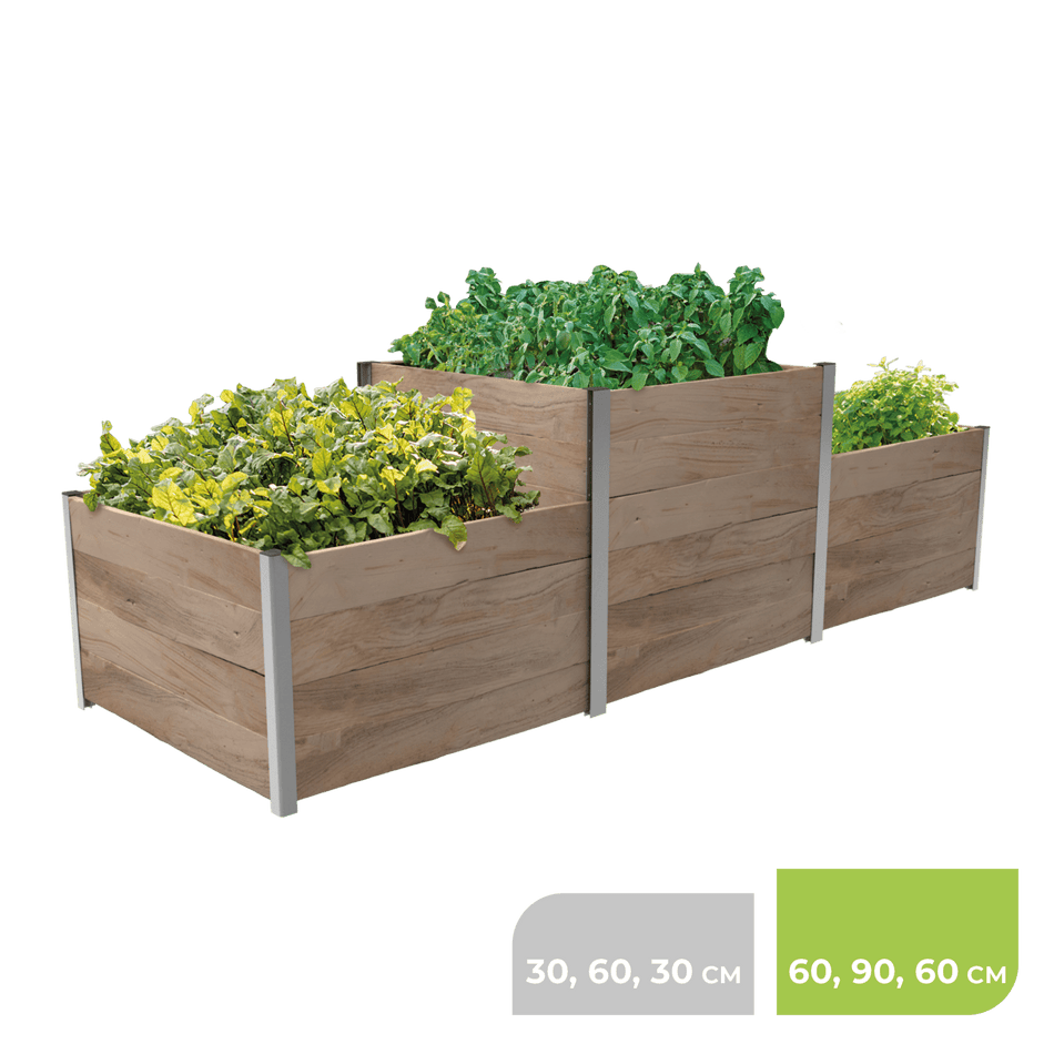 3m² Hochbeet ErnteMAXX in Siegerpodestform erhältlich in 2 Höhen - BioGreen GmbH