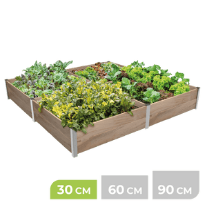 4m² Hochbeet ErnteMAXX in Quadratform erhältlich in 3 Höhen