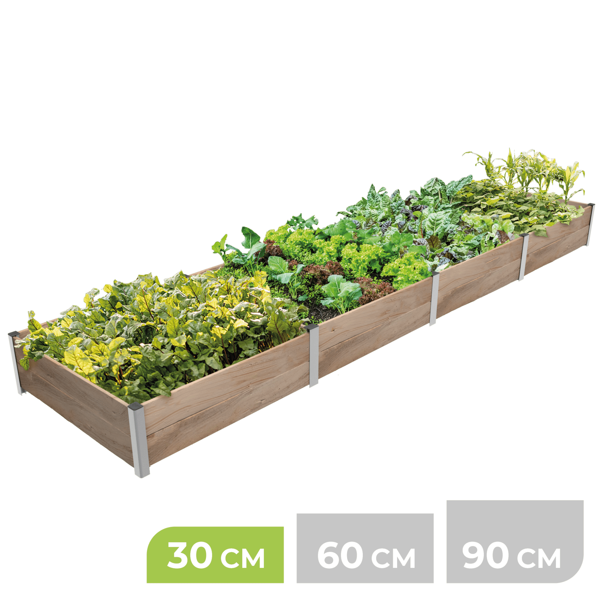 4m² Hochbeet ErnteMAXX in Rechteckform erhältlich in 3 Höhen - BioGreen GmbH