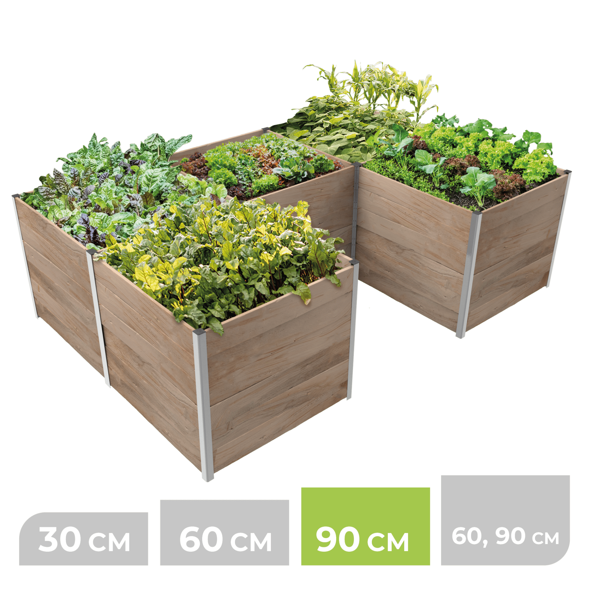 5m² Hochbeet ErnteMAXX aus Holz in U - Form in 4 Größen erhältlich - BioGreen GmbH