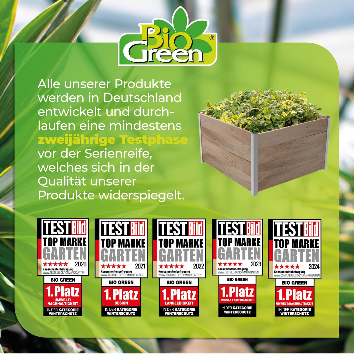 5m² Hochbeet ErnteMAXX aus Holz in U - Form in 4 Größen erhältlich - BioGreen GmbH
