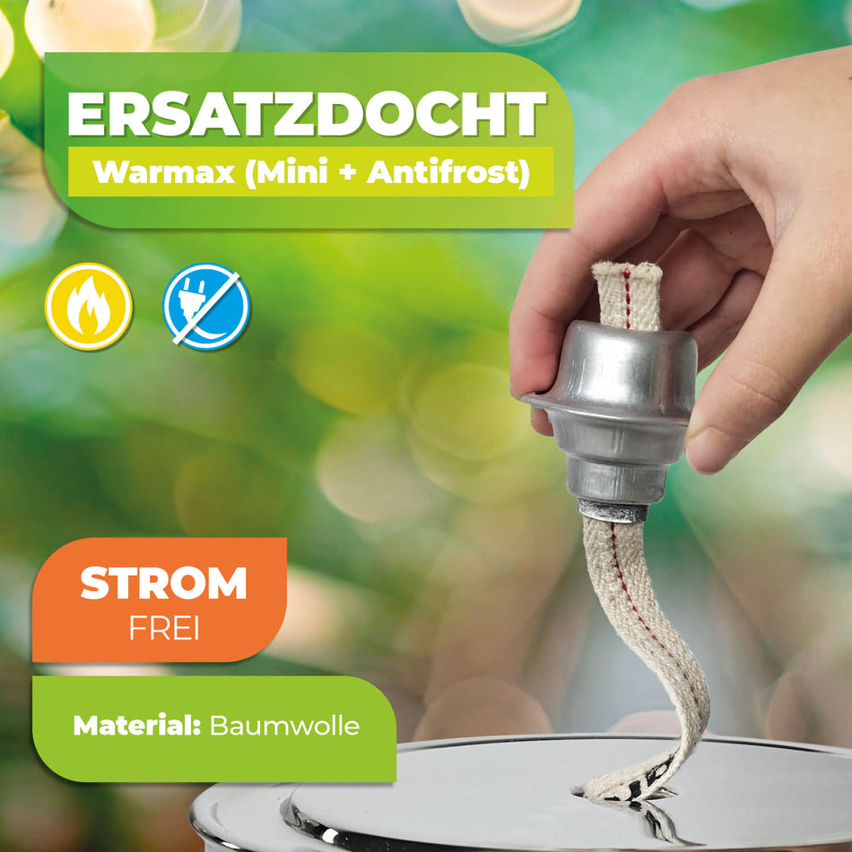 BioGreen Ersatzdocht für Paraffin-Gewächshausheizungen Warmax Antifrost und Warmax Mini Features 1