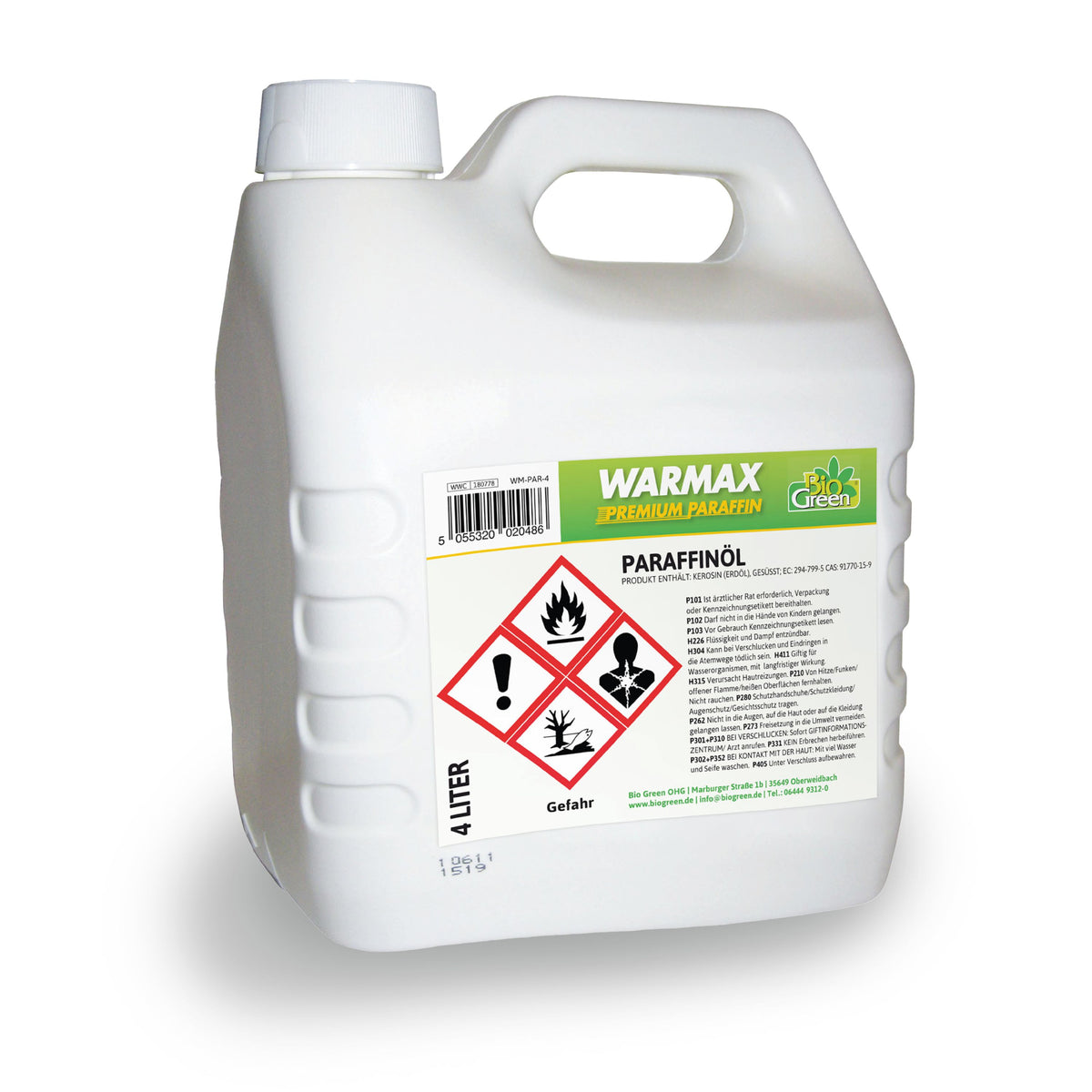 BioGreen Paraffin-Öl Warmax Premium