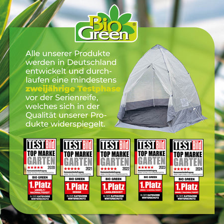 bio green zelt Überwinterungszelt "Tropical Island XL" Ø 340 x H 280 cm