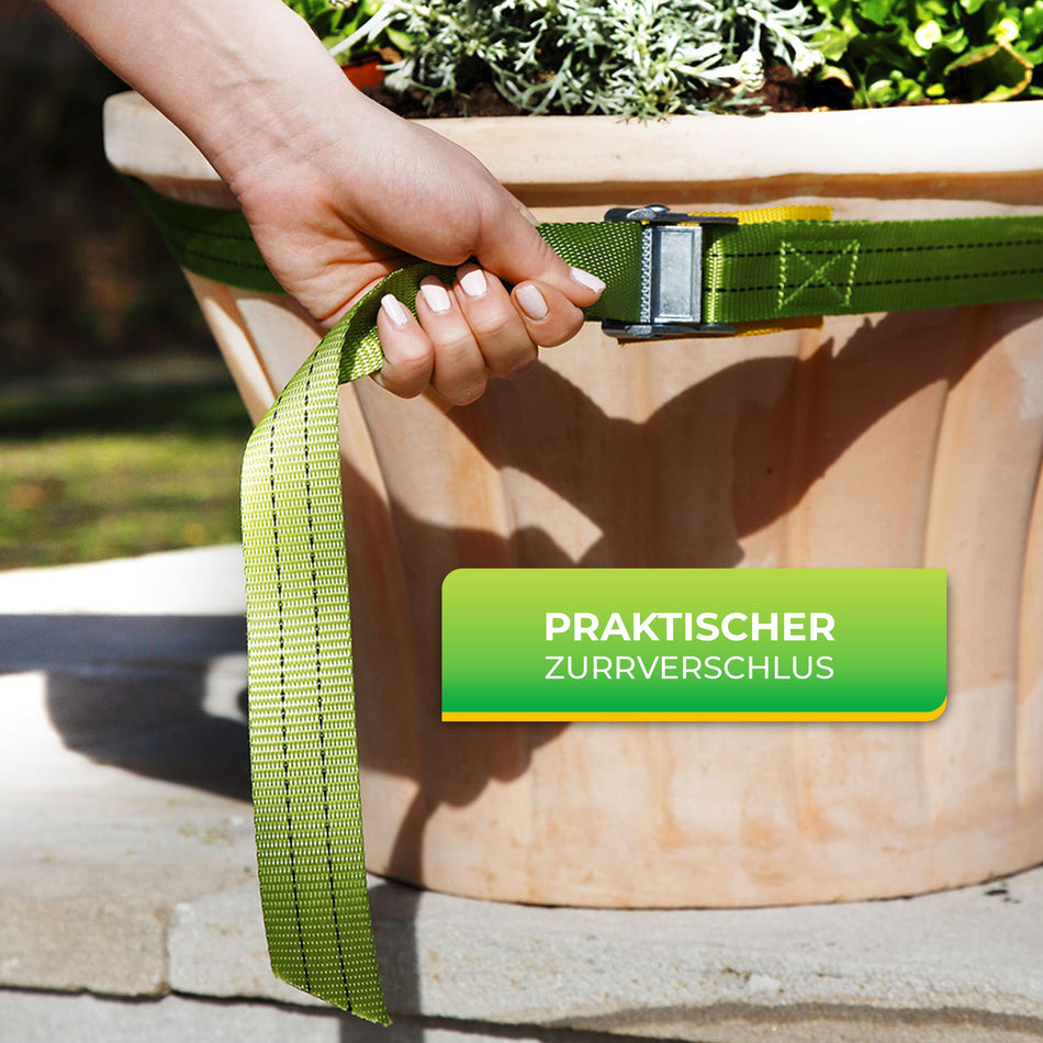 Bio Green Tragegurt für Kübelpflanzen mit Zurrverschluss