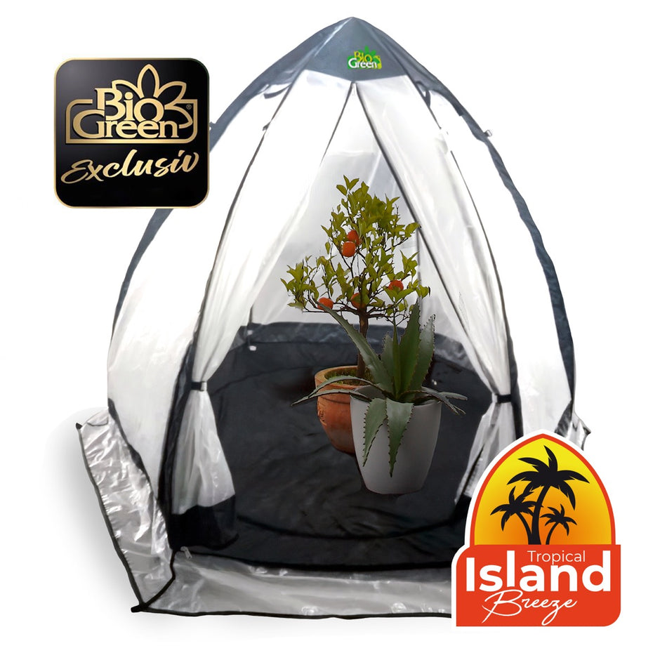 Bio Green Winterschutzzelt / Folien-Gewächshaus Tropical Island Breeze L