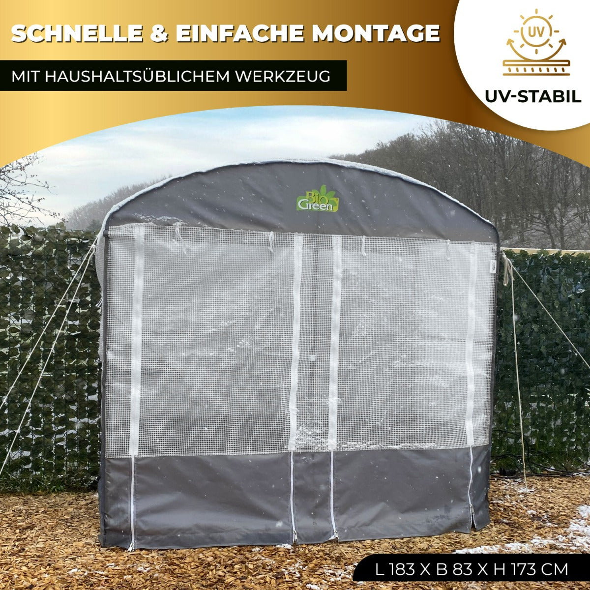 Bio Green Überwinterungszelt für Pflanzen Patioflora 80 - schneller und einfacher Aufbau