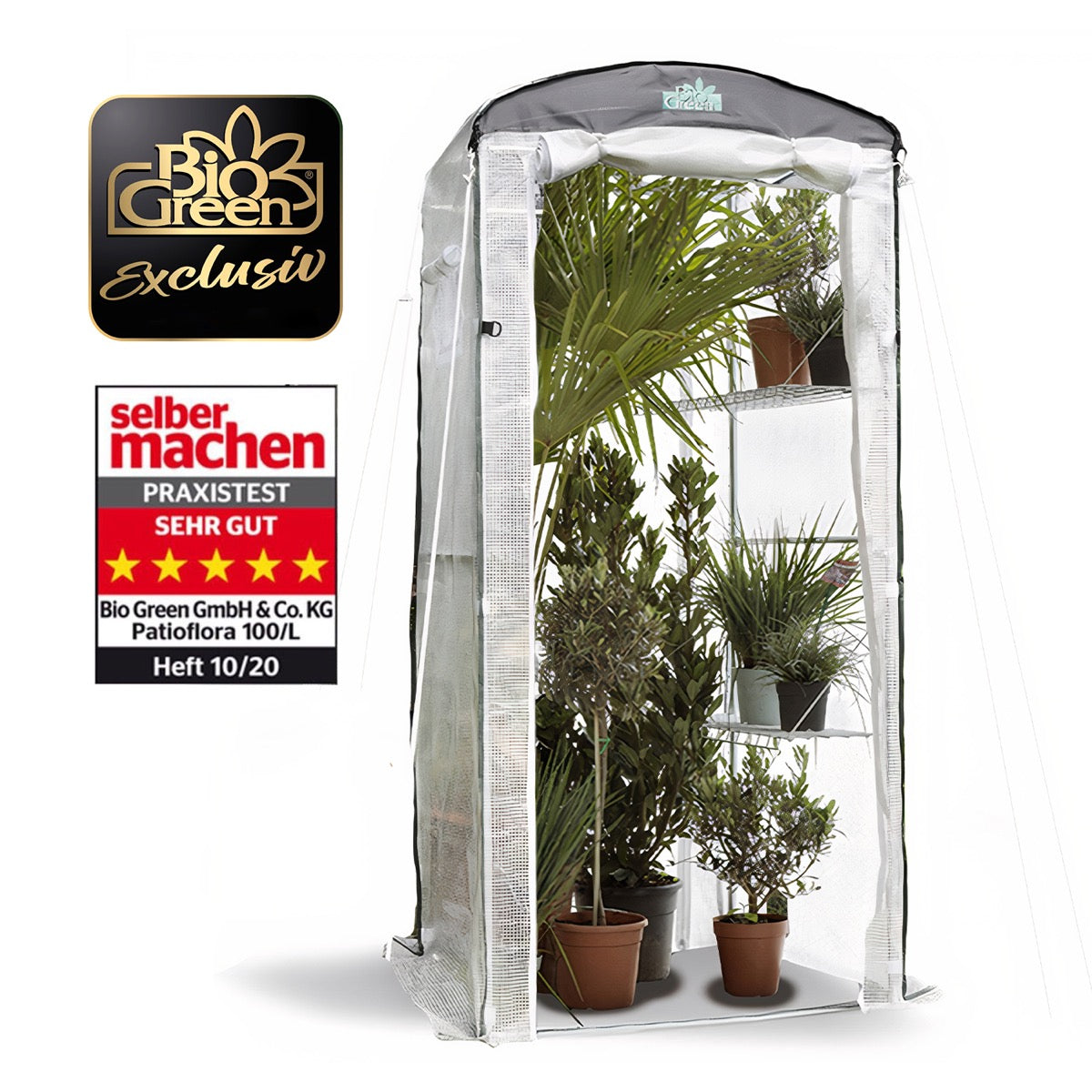 indoor zelt pflanzen Überwinterungszelt "Patioflora 100/L" für Pflanzen L 100 x B 80 x H 22