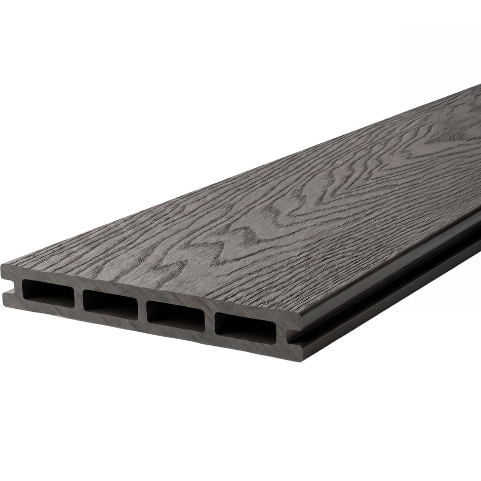 High-quality WPC board anthracite-brown for raised bed "HarvestMAXX"