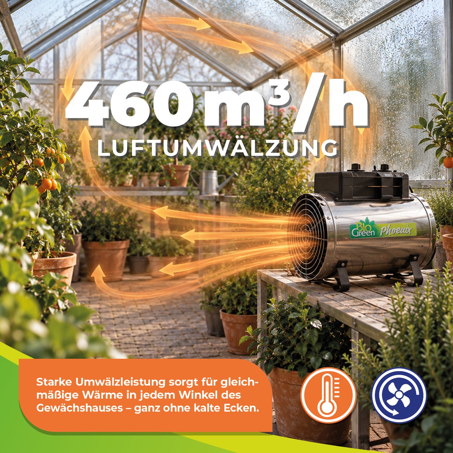 Gewächshausheizung 
