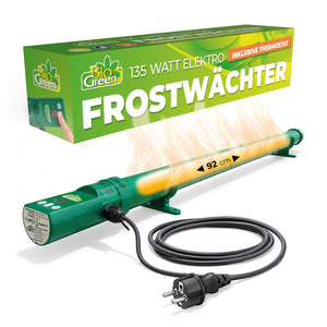Elektrogewächshausheizung Kompakter Frostwächter mit 135 Watt inkl. Digitalthermostat