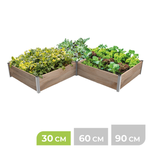 3m² Hochbeet ErnteMAXX für Ecken erhältlich in 3 Höhen erhältlich