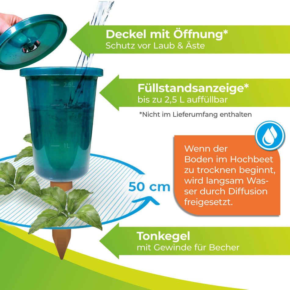 Ersatztonkegel für Hochbeet Bewässerungssystem "Hydro Cup"