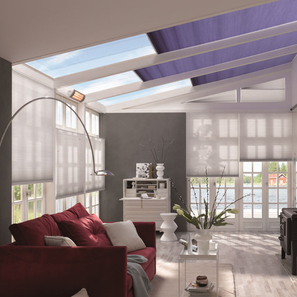 Infrarot-Quarzstrahler - Heizung mit 3 Stufen bis 1800 Watt und schwenkbarer Deltaform