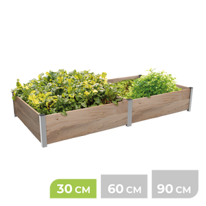 2m² Hochbeet ErnteMAXX in Rechteckform erhältlich in 3 Höhen