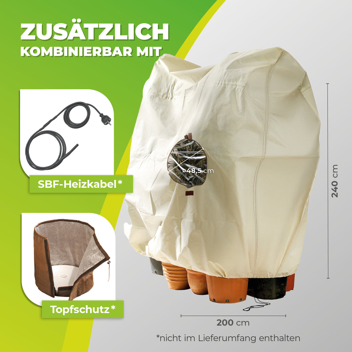 winterzelt für pflanzen jumbo Winterschutz für Kübelpflanzen "Jumbo Window" H 200 x B 240 cm