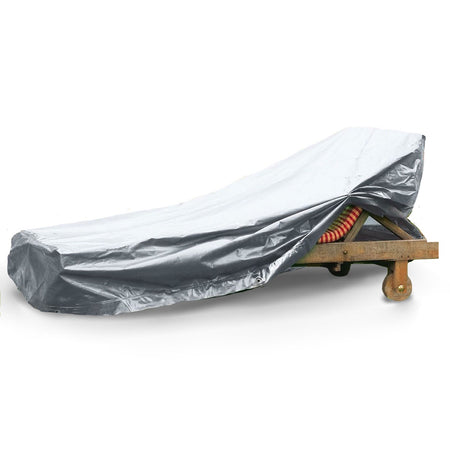 Rainexo Abdeckhaube für Gartenliege - silbergrau