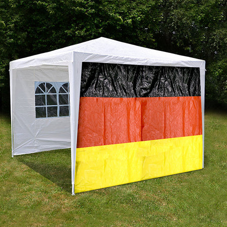 Wind-/Sichtschutzplane RAINEXO Jubel-Plane Deutschland-Fahne - 2 x 3 m - 70g/m² - Milieubild