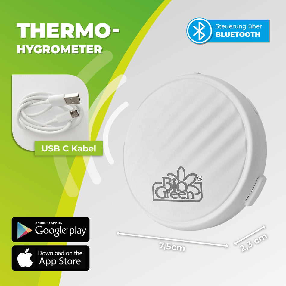 Thermo-Hygrometer Smart: Echtzeit-Temperatur- und Luftfeuchtigkeitsmessung