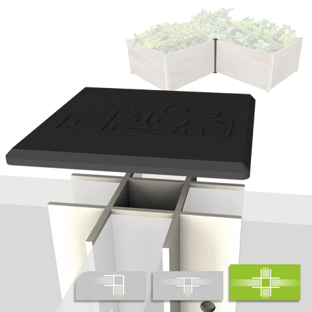 Aluminium Kreuzprofil für ErnteMAXX Hochbeet in 3 Höhen verfügbar - BioGreen GmbH