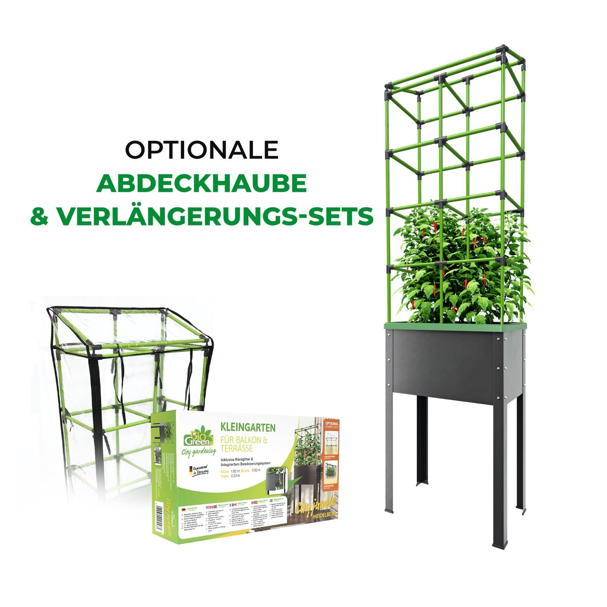 Zubehör für Bio Green Hochbeet mit Rankhilfe City Jungle Heidelberg