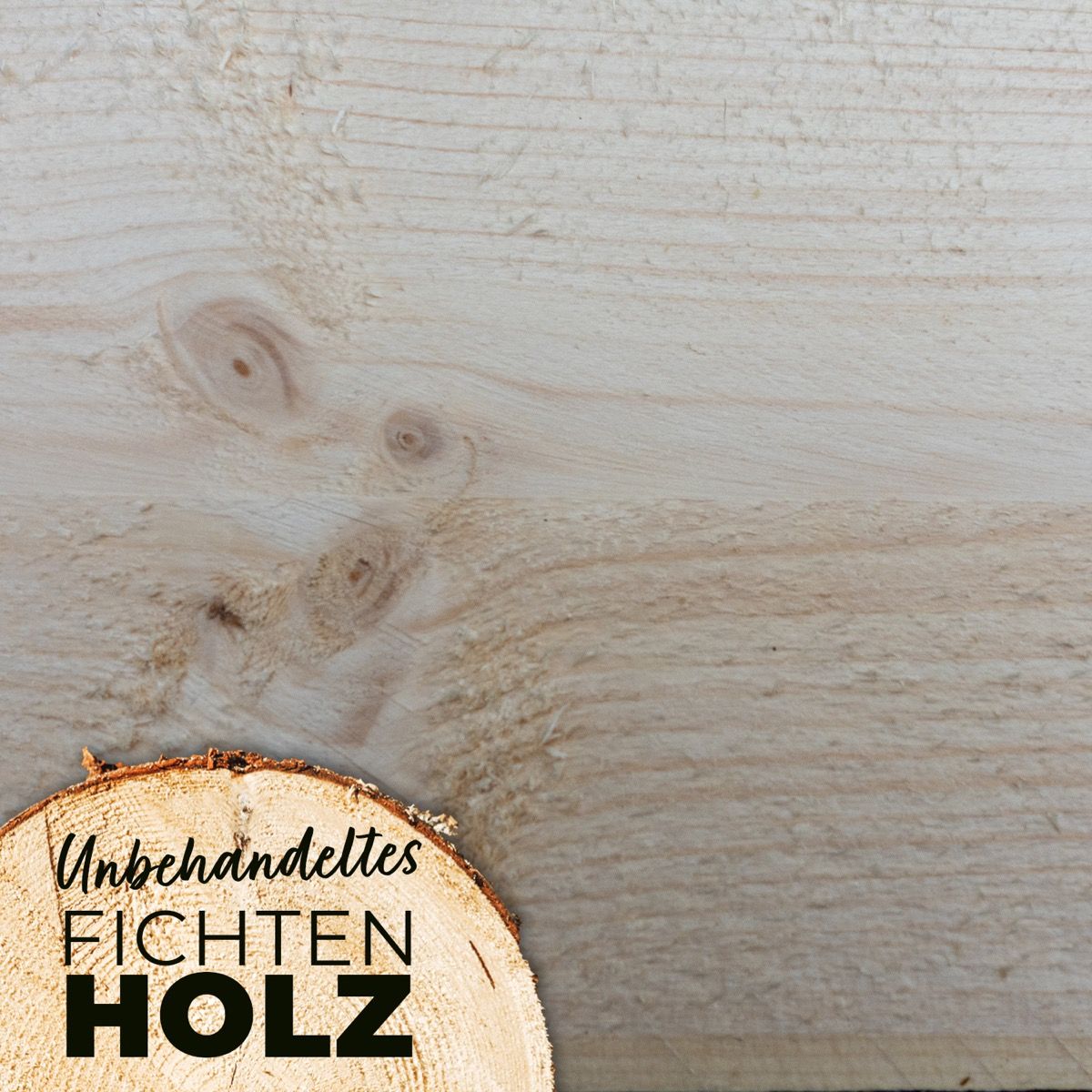 Unbehandeltes Bio-Holzbrett für Hochbeet „ErnteMAXX“ – L 100 x T 2 x H 15 cm