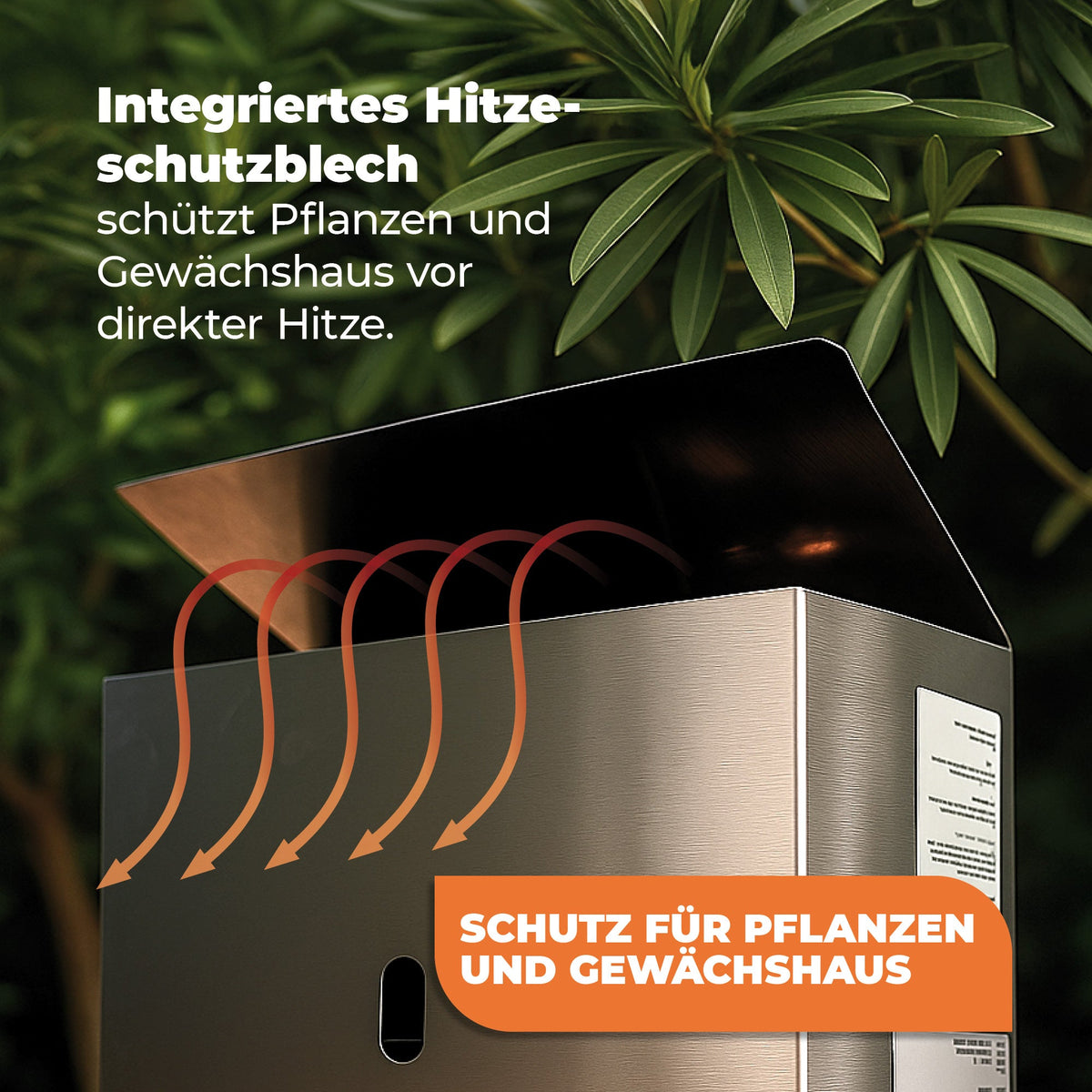 Gasgewächshausheizung "EcoPilot" und Frostwächter mit 4500 Watt - BioGreen GmbH