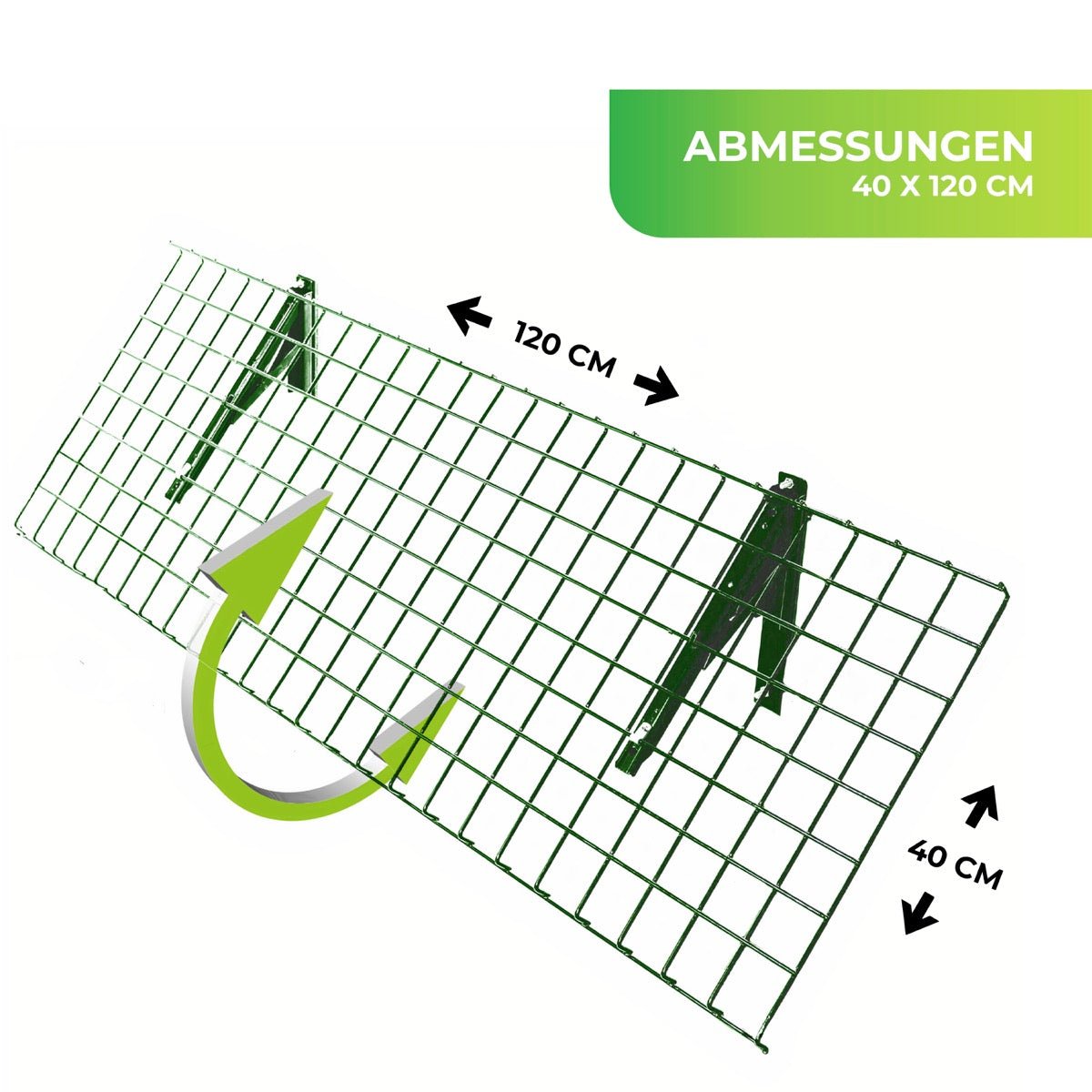 Gewächshaus Regal "Bruno" aus galvanisiertem Stahl 40 x 120 cm - BioGreen GmbH