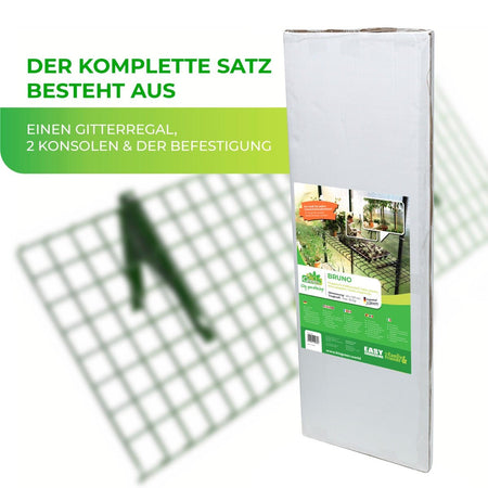Gewächshaus Regal "Bruno" aus galvanisiertem Stahl 40 x 120 cm - BioGreen GmbH