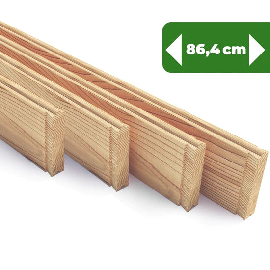 Hochbeet Holzpaneele gehobelt im 4-Pack in verschiedenen Längen erhältlich