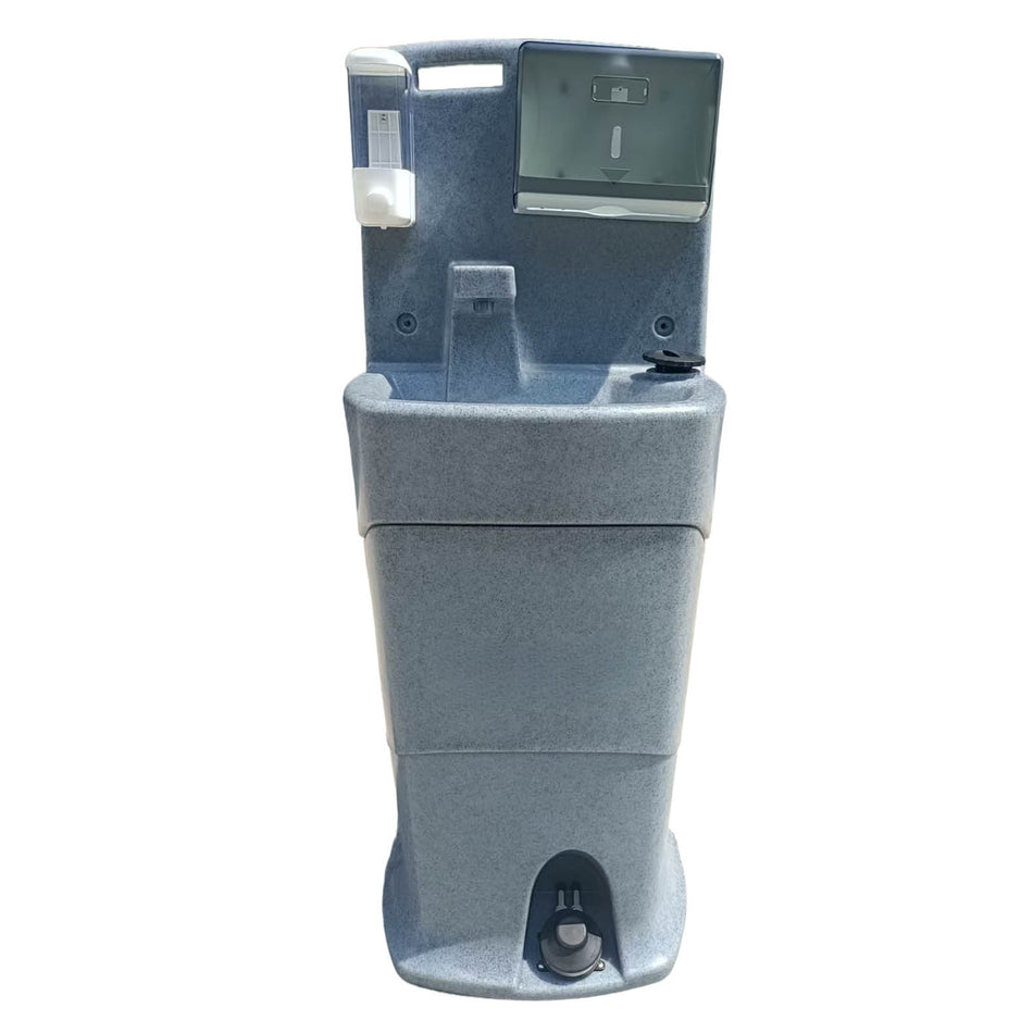 Mobile Handwaschstation WASHPORT, Waschbecken mit Frisch- & Abwassertank