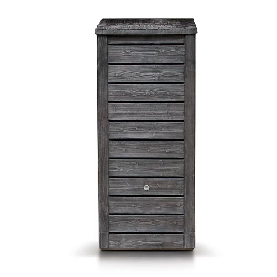 Regentonne NORWAY 230 L,Turm in Holzbrett-Struktur